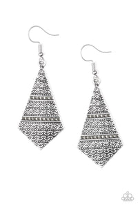 Paparazzi ~ Terra Trending ~ Silver Earrings