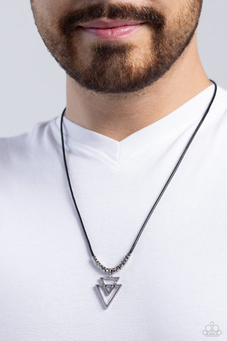 Paparazzi ~ Terra Trifecta ~ Men's Black Urban Necklace