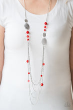 Load image into Gallery viewer, Paparazzi ~ The SUMMERTIME Of Your Life! ~ Red Necklace Set - Klassy Jewelz Boutique