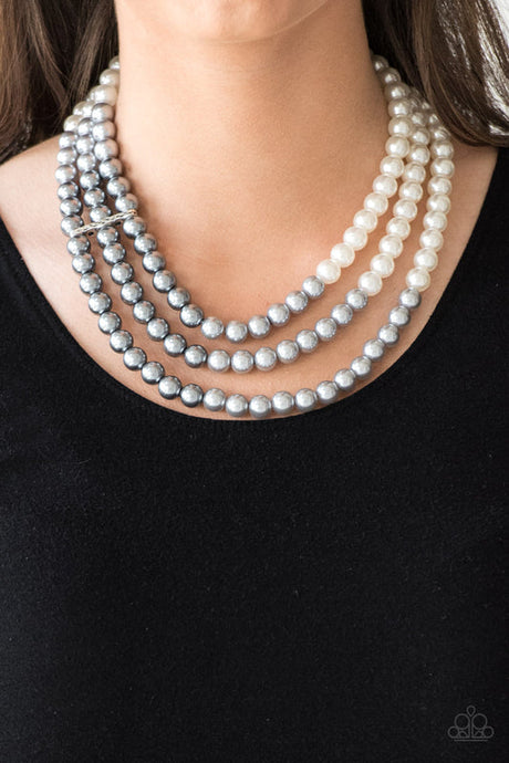 Paparazzi ~ Times Square Starlet ~ Multi-colored Pearl Necklace Set