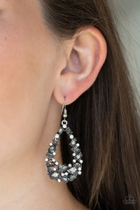 Paparazzi ~ To BEDAZZLE, or Not To BEDAZZLE ~ Silver Earrings