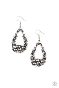 Paparazzi ~ To BEDAZZLE, or Not To BEDAZZLE ~ Silver Earrings