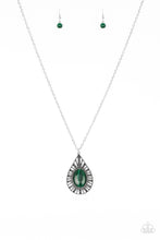 Load image into Gallery viewer, Paparazzi ~ Total Tranquility ~ Green Moonstone Pendant Necklace Set