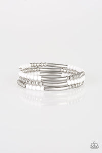 Paparazzi ~ Tourist Trap ~ White Infinity Wrap Bracelet