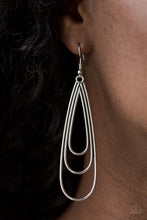 Load image into Gallery viewer, Paparazzi ~ Triple Ripple ~ Silver Earrings