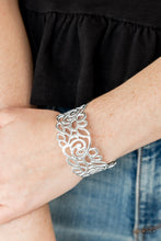 Load image into Gallery viewer, Paparazzi ~ Victorian Gardens ~ White Cuff Bracelet
