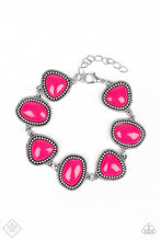 Load image into Gallery viewer, Paparazzi ~ Viva La VIVID ~ Pink Necklace and Bracelet Set (Fashion Fix Exclusive)
