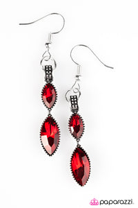 Paparazzi ~ Wandering Star ~ Red Earrings