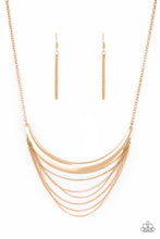 Load image into Gallery viewer, Paparazzi ~ Way Wayfarer ~ Gold Necklace Set