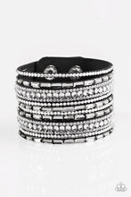 Load image into Gallery viewer, Paparazzi ~ Wham Bam Glam ~  Black and White Hematite Urban Bracelet