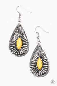 Paparazzi ~ Wild Wilderness ~ Yellow Earrings