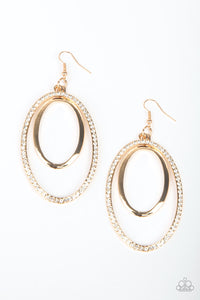 Paparazzi ~ Wrapped In Wealth ~ Gold Earrings