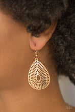 Load image into Gallery viewer, Paparazzi ~ You Look GRATE! ~ Gold Earrings