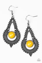 Load image into Gallery viewer, Paparazzi ~ Zoomin Zumba ~ Yellow Earrings