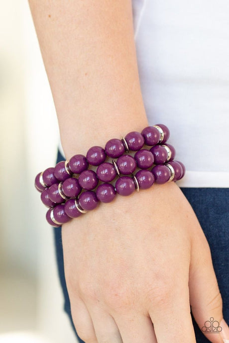 Paparazzi ~ Chroma Collision ~ Purple Beaded Bracelet
