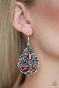 Paparazzi ~ Westside Wildside ~ Red Earrings