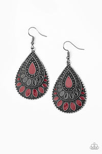 Paparazzi ~ Westside Wildside ~ Red Earrings