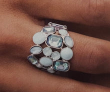 Load image into Gallery viewer, Paparazzi ~ Glimpse of Malibu ~ Fashion Fix Complete Blend Trend ~ Blue Necklace Set