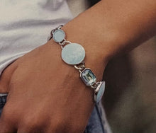 Load image into Gallery viewer, Paparazzi ~ Glimpse of Malibu ~ Fashion Fix Complete Blend Trend ~ Blue Necklace Set