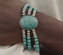 Load image into Gallery viewer, Paparazzi ~ Simply Santa Fe ~ Fashion Fix Complete Trend Blend ~ Blue Turquoise Necklace Set