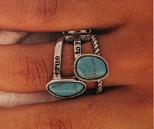 Load image into Gallery viewer, Paparazzi ~ Simply Santa Fe ~ Fashion Fix Complete Trend Blend ~ Blue Turquoise Necklace Set