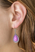 Load image into Gallery viewer, Paparazzi ~ Summer Vacay ~ Purple Earrings