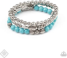 Load image into Gallery viewer, Paparazzi ~ Trail Mix Mecca ~ Blue Turquoise Bracelet (Fashion Fix Exclusive)