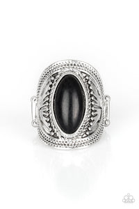 Paparazzi - Ground RULER - Black Ring - Klassy Jewelz Boutique
