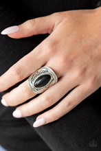 Load image into Gallery viewer, Paparazzi - Ground RULER - Black Ring - Klassy Jewelz Boutique