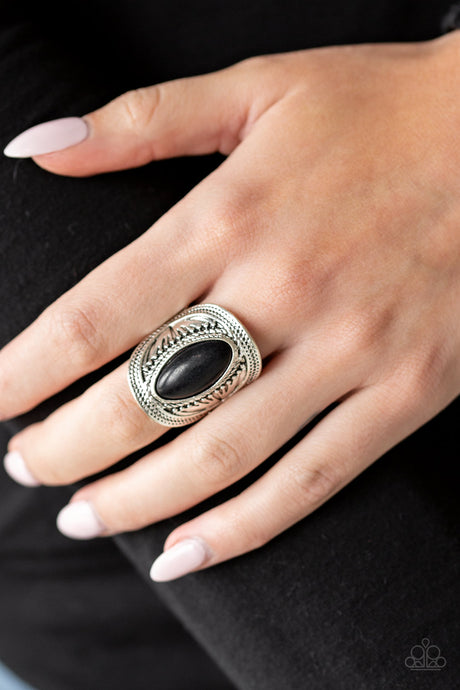 Paparazzi - Ground RULER - Black Ring - Klassy Jewelz Boutique