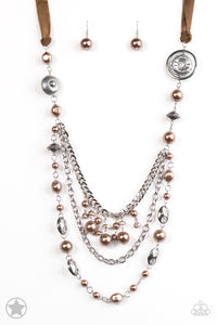 Paparazzi - All The Trimmings - Brown Necklace - Klassy Jewelz Boutique
