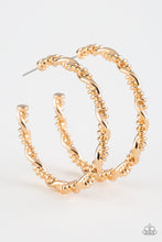 Load image into Gallery viewer, Paparazzi - Street Mod - Gold Hoop Earrings - Klassy Jewelz Boutique