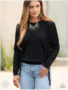 Paparazzi ~ Sunset Sightings ~ Fashion Fix Complete Trend Blend  ~ Silver and Green Necklace Set