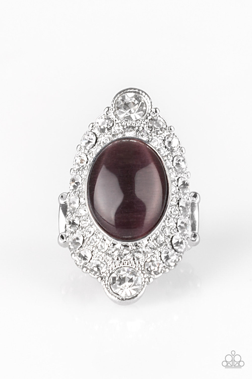Paparazzi - Riviera Royalty - Purple Moonstone Ring - Klassy Jewelz Boutique