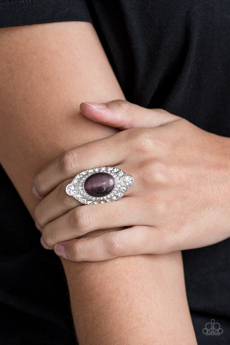 Paparazzi - Riviera Royalty - Purple Moonstone Ring - Klassy Jewelz Boutique