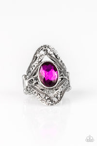 Paparazzi - Red Carpet Rebel - Pink Ring - Klassy Jewelz Boutique