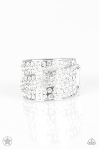 Paparazzi - The Millionaires Club - White Ring - Klassy Jewelz Boutique