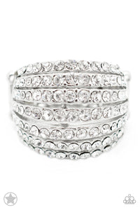 Paparazzi - Blinding Brilliance - White Ring - Klassy Jewelz Boutique