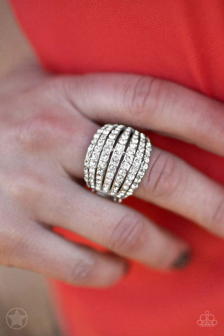 Paparazzi - Blinding Brilliance - White Ring - Klassy Jewelz Boutique