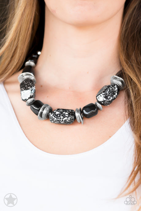 Paparazzi In Good Glazes - Black Necklace - Klassy Jewelz Boutique