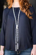 Load image into Gallery viewer, Paparazzi - SCARFed for Attention - Silver Necklace - Klassy Jewelz Boutique
