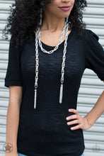 Load image into Gallery viewer, Paparazzi - SCARFed for Attention - Silver Necklace - Klassy Jewelz Boutique
