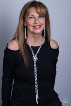 Load image into Gallery viewer, Paparazzi - SCARFed for Attention - Silver Necklace - Klassy Jewelz Boutique
