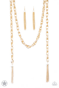 Paparazzi - SCARFed for Attention - Gold Necklace - Klassy Jewelz Boutique
