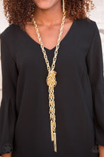 Load image into Gallery viewer, Paparazzi - SCARFed for Attention - Gold Necklace - Klassy Jewelz Boutique