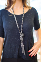 Load image into Gallery viewer, Paparazzi - SCARFed for Attention - Gunmetal Necklace - Klassy Jewelz Boutique