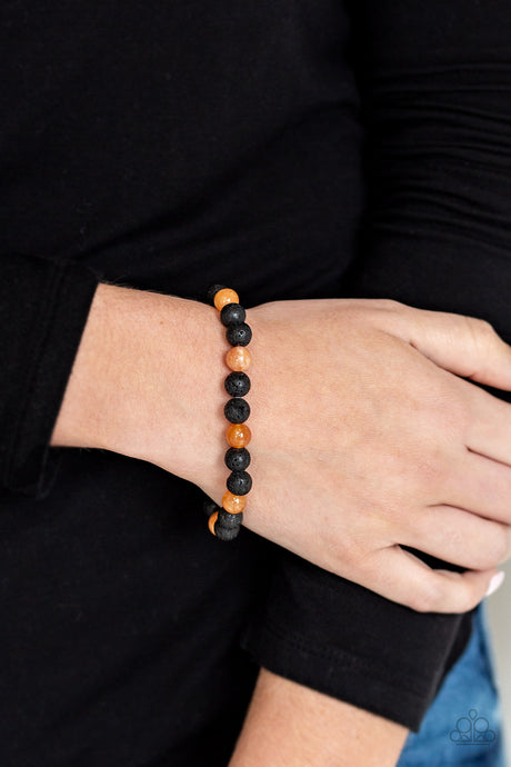 Paparazzi - Top Ten Zen - Orange  Urban Bracelet - Klassy Jewelz Boutique