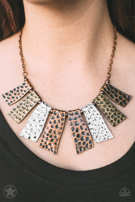 Paparazzi - A Fan of the Tribe Necklace - Klassy Jewelz Boutique