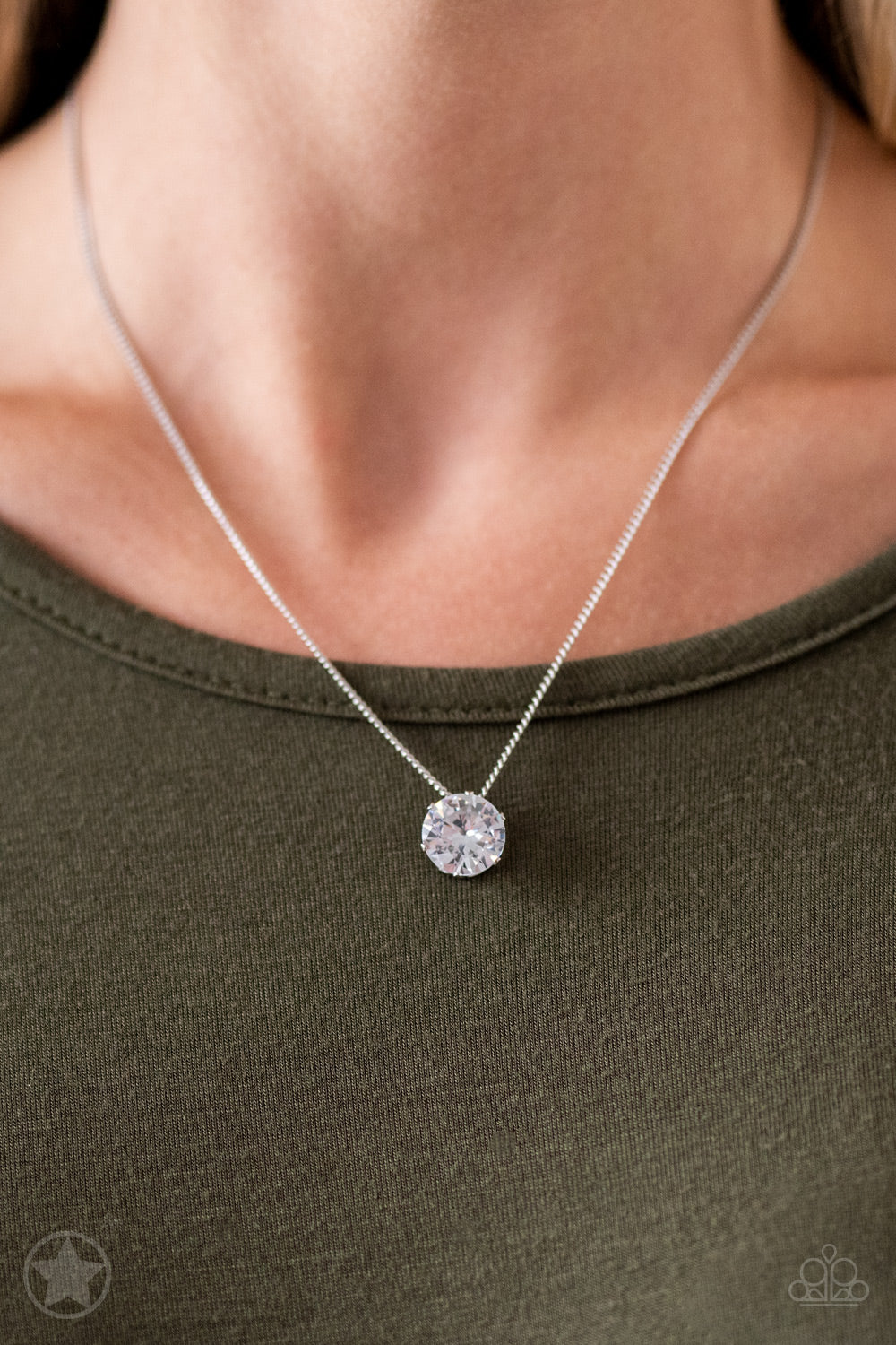 Paparazzi - What A Gem - White Necklace - Klassy Jewelz Boutique