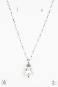 Paparazzi - Spellbinding Sparkle - White Necklace - Klassy Jewelz Boutique